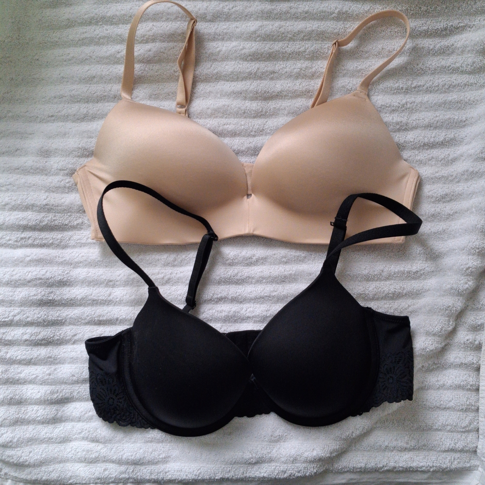 Auden Black and Tan Bra Set